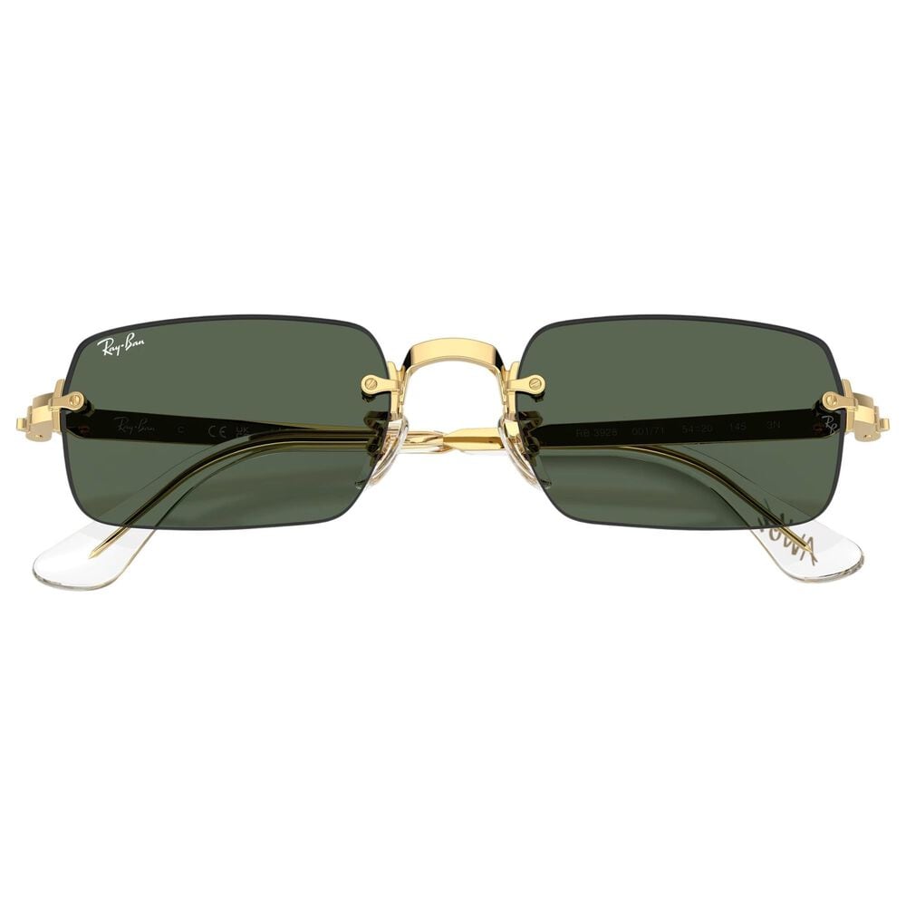 Rayban Glasses A$AP Rocky Sunglasses with Dark Green Lenses in Polished Arista Gold, , large