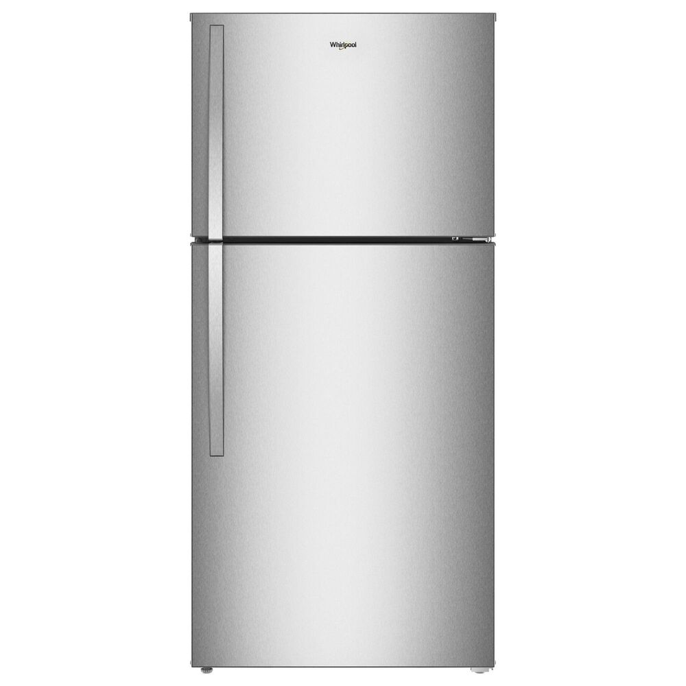 Whirlpool 19 Cu. Ft. Top Freezer Refrigerator with Garage Ready in Fingerprint-Resistant Stainless Steel, , large
