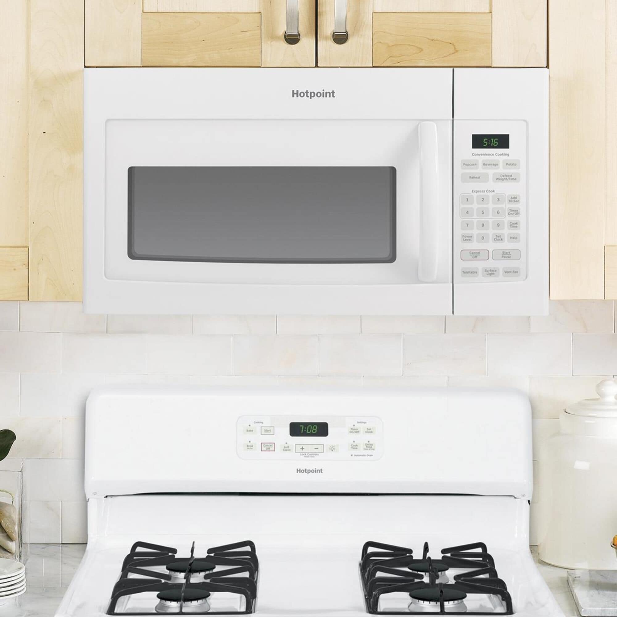 Hotpoint 1.6 Cu. Ft. Over the Range Microwave with 1000 Watts in