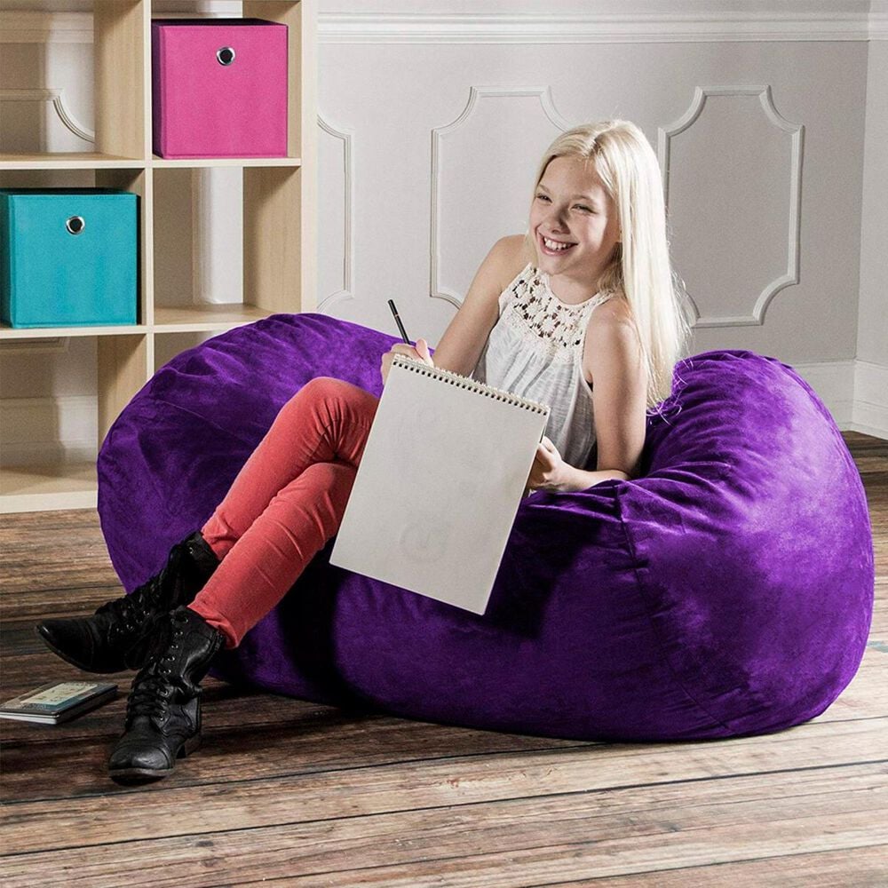 Jaxx 4&#39; Lounger Bean Bag in Grape, , large