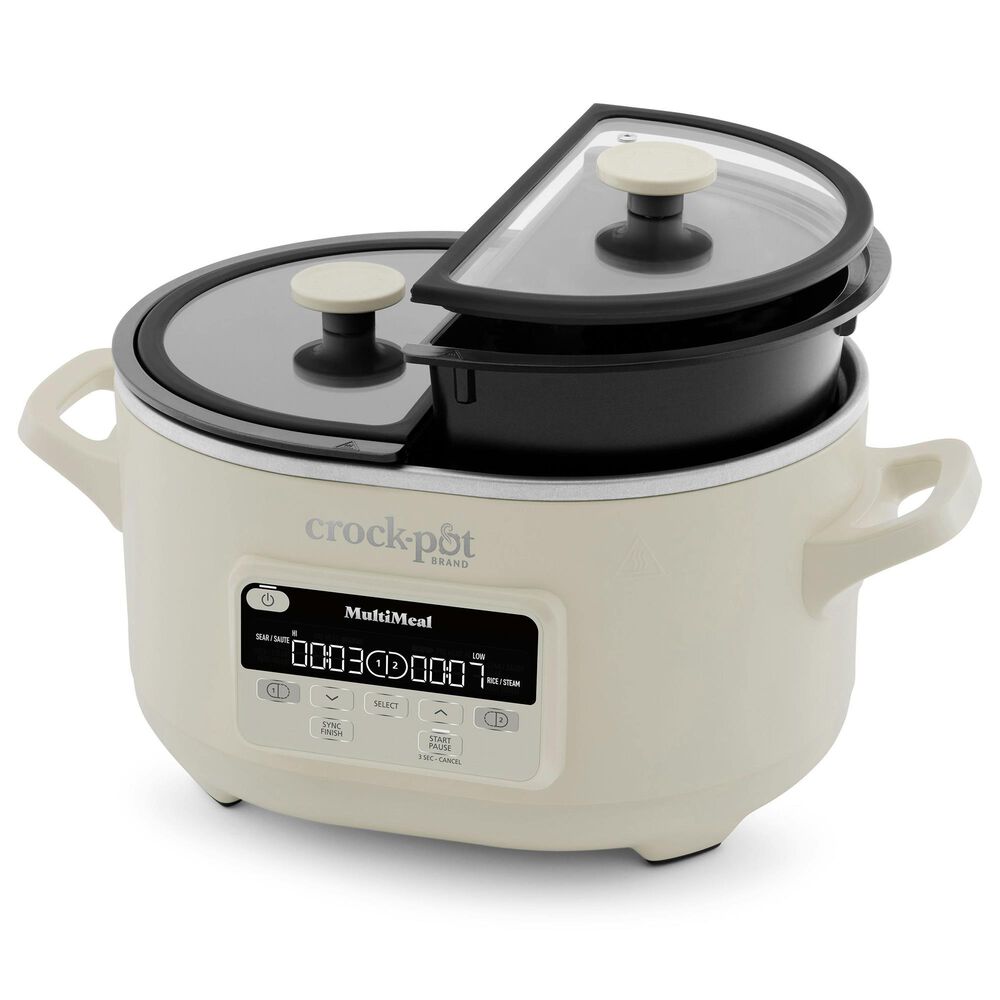 Crock-Pot 7.4-Quart MultiMeal Multicooker and Programmable Slow Cooker in Oat Milk, , large