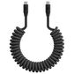 The Mighty Mount Road Ready USB-A to USB-C Coiled Cable in Black, , large