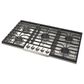Fulgor Milano 36" Natural Gas Cooktop with Central Dual Burner in Stainless Steel, , large