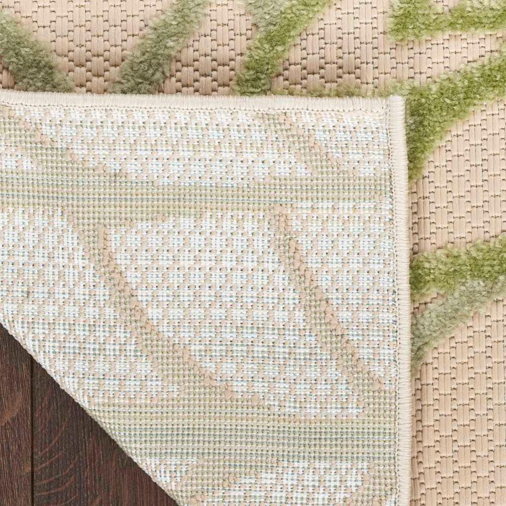 Nourison Aloha ALH05 3&#39;6&quot; x 5&#39;6&quot; Ivory and Green Indoor/Outdoor Area Rug, , large