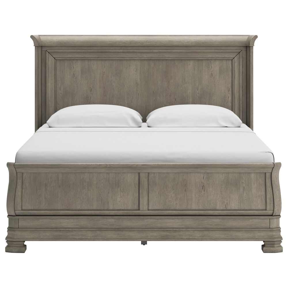 Millenium Lexorne Queen Sleigh Bed in Light Gray, , large