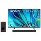 Sony 65" Class Bravia 3 LED 4K HDR - Smart Google TV with 2.1 Channel Soundbar and Wireless Subwoofer in Black, , large