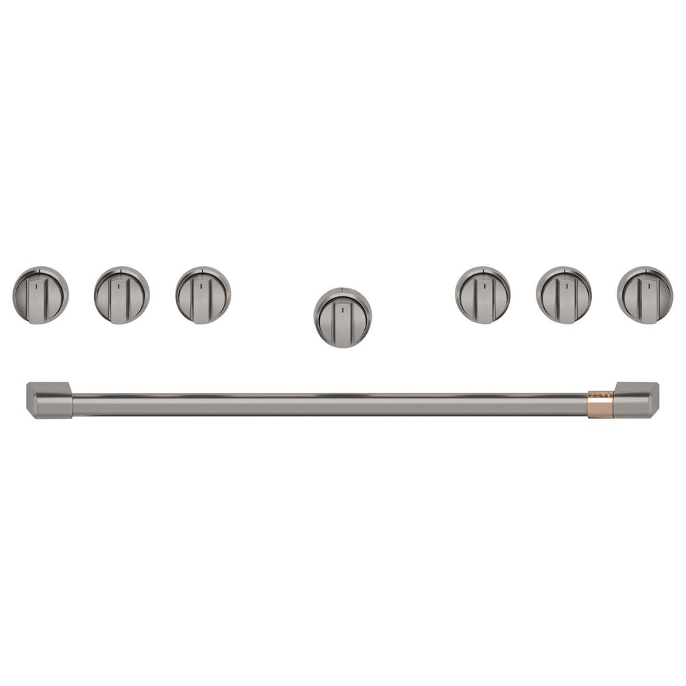 Cafe 36" Handle and Knob Set for Pro Range and Rangetop in Brushed Black, , large