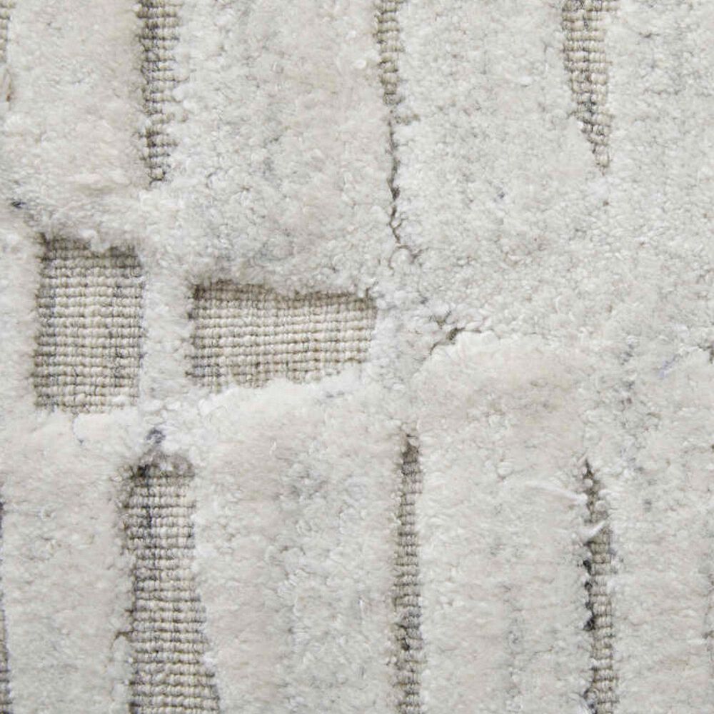 Feizy Elias 2&#39;9&quot; x 8&#39; Ivory and Gray Runner, , large