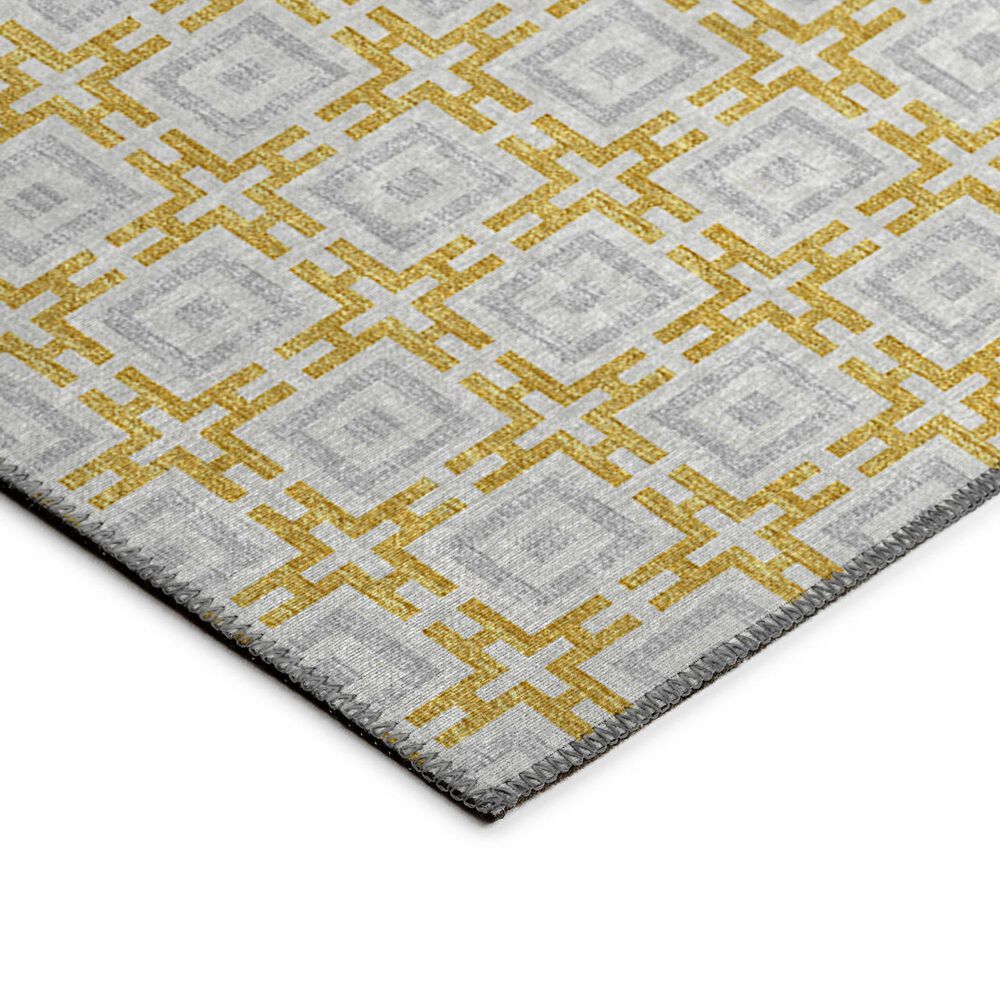 Dalyn Rug Company Marlo 2&#39;3&quot; x 12&#39; Gold Indoor/Outdoor Runner, , large
