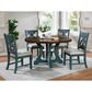 Furniture of America Gross Dining Chair in Antique Blue (Set of 2), , large