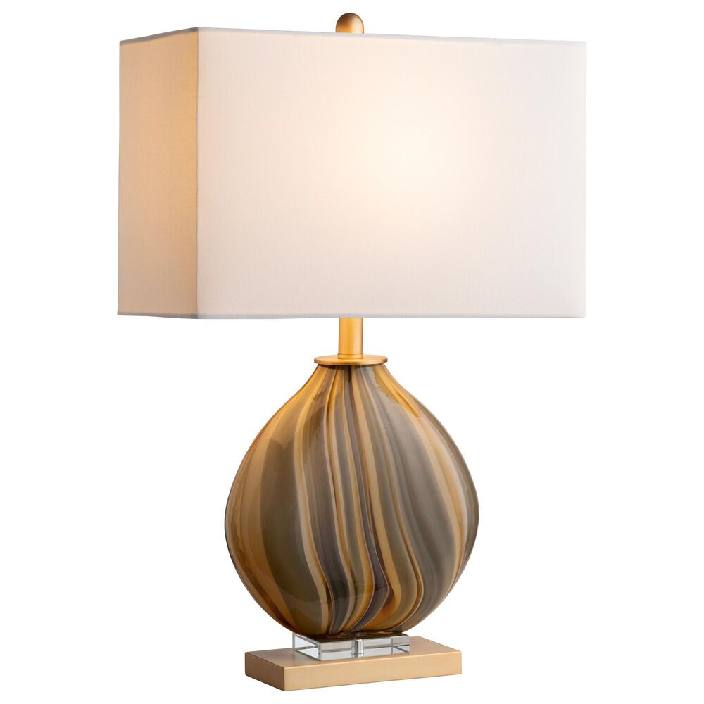 Crestview Collection Chandon Table Lamp in Gold, Blue, Green and Brown, , large