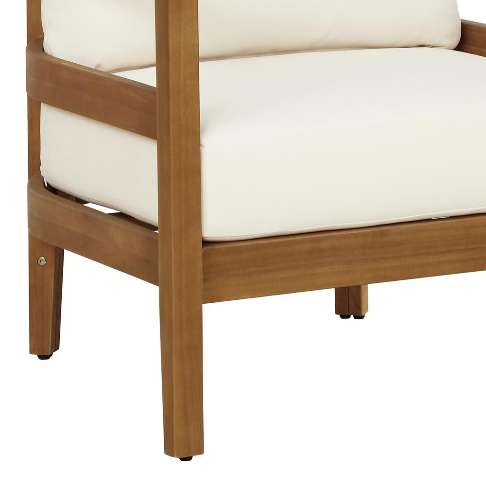 Linon Home Decor Breton Patio Arm Chair in Beige, , large