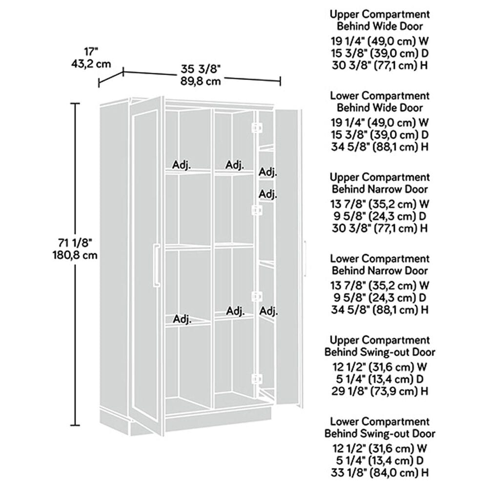 Sauder Homeplus 2-Door Storage Cabinet in Raven Oak, , large