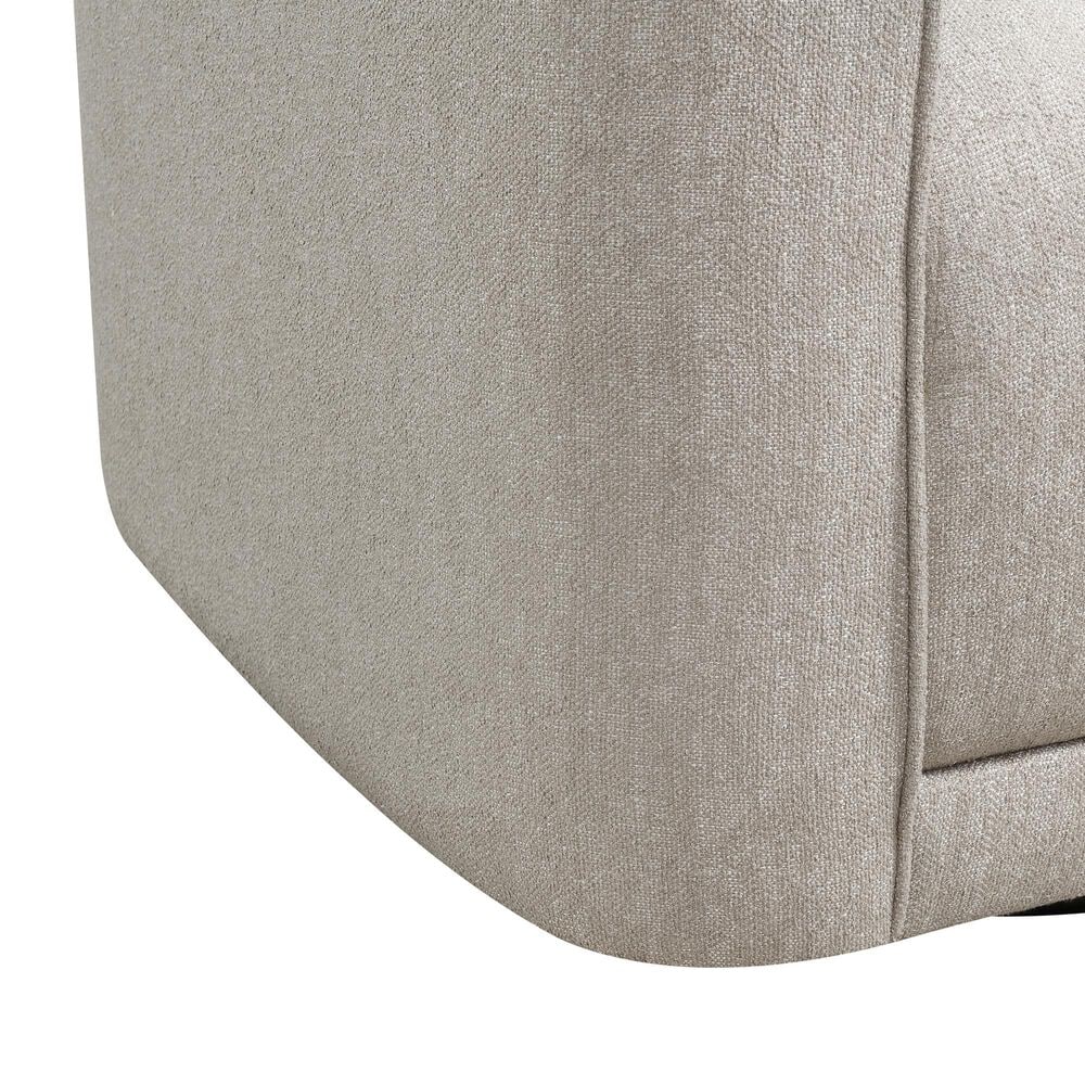 Emerald Home Furnishings Whirlaway Swivel Accent Chair in Beige, , large