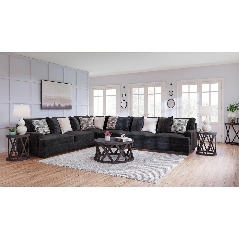 Ashley Lavernett 4-Piece Reversible Sectional in Charcoal, , large