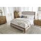 Ashley Sharlance King Upholstered Panel Bed in Light Brown, , large