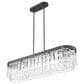 Golden Lighting Ciara 6-Light Linear Pendant in Matte Black, , large