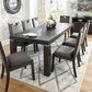 Ashley Hyndell Upholstered Side Chair with Faux Velvet Upholstery in Dark Brown Finish, , large