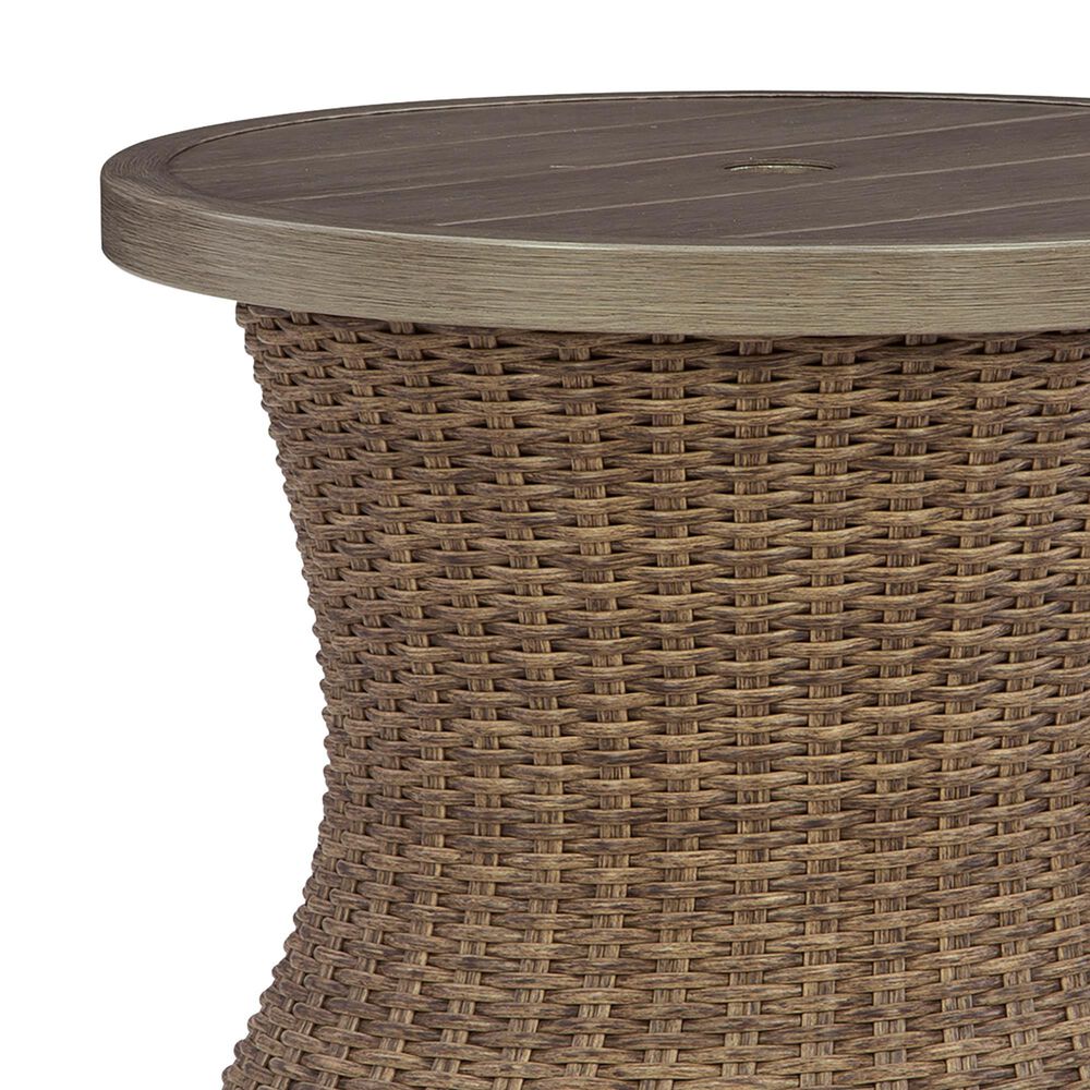 Ashley Laguna Heights Round End Table in Beige, , large