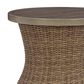 Ashley Laguna Heights Round End Table in Beige, , large