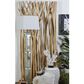 Maple and Jade Teak Wood Single Panel Room Divider Screen with Raw Branches, , large