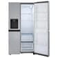 LG 22.5 Cu. Ft. Side-By-Side Counter-Depth Refrigerator in PrintProof Stainless Steel, , large