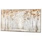 Maple and Jade 31" x 58" Canvas Forest Landscape Framed Wall Art in Gray, Gold and Brown, , large