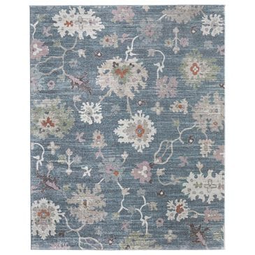 Feizy Dartmouth 39QMF 10" x 12"8" Blue and Multicolor Area Rug, , large