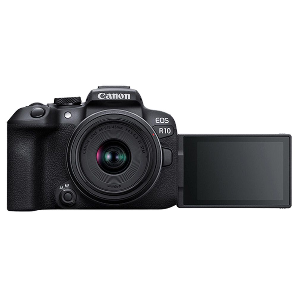 Canon EOS R10 Mirrorless Camera with 18-45mm Lens in Black, , large
