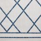 Loloi Easton Ivory and Denim 2"3" x 3"9" Indoor/Outdoor Area Rug, , large