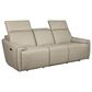 Superb Leather Power Motion Sofa with Power Headrest in Myrtle Light Grey, , large