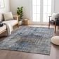 Dalyn Rug Company Karaj KJ2 5" x 7"6" Blue Indoor/Outdoor Area Rug, , large