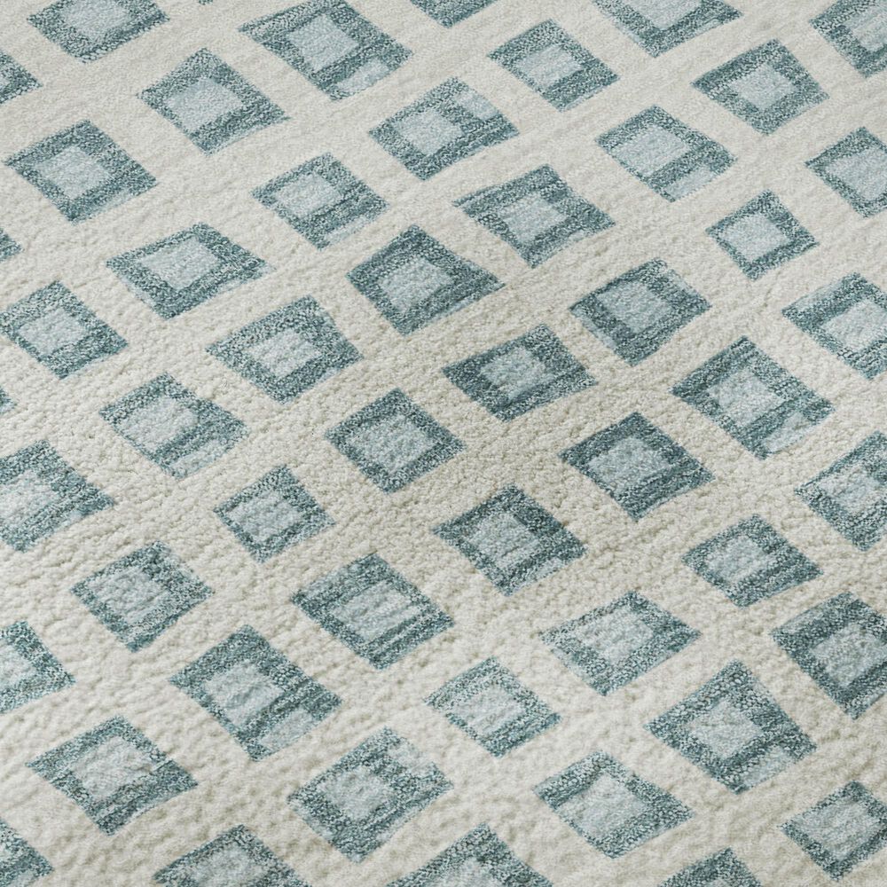 Dalyn Rug Company The Reserve TR4 Teal 2&#39;3&quot; x 7&#39;6&quot; Indoor/Outdoor Runner, , large