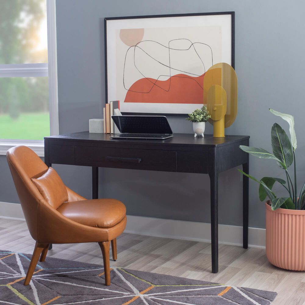 Linon Home Decor Wilcox Writing Desk in Black, , large