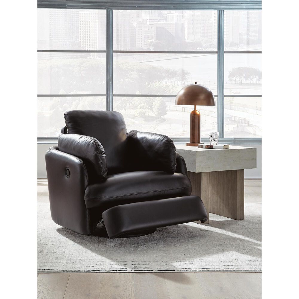 Ashley ModMax II Manual Swivel Glider Recliner in Black, , large