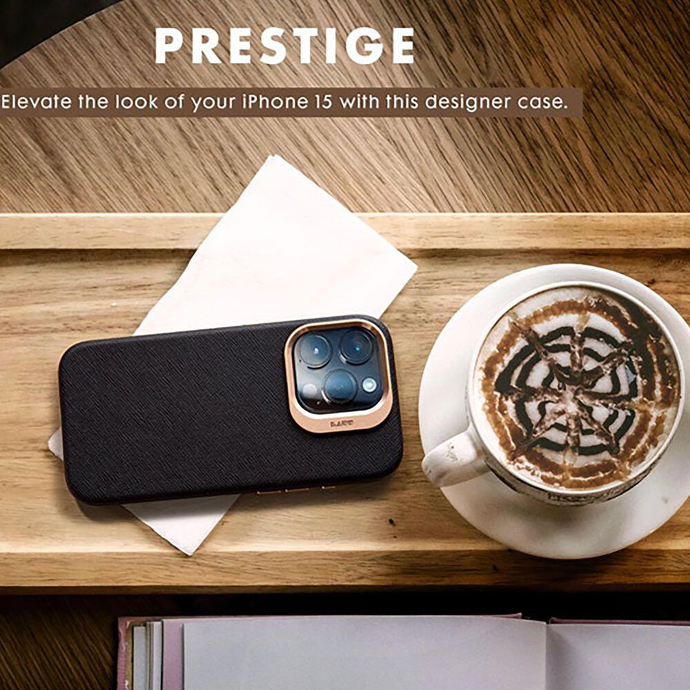 LAUT Prestige case for Apple iPhone 15 Pro Max in Black, , large