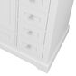 Lexora Home Dukes 48" Single Bathroom Vanity in White with 2 cm White Cultured Marble Top and Rectangular Sink, , large