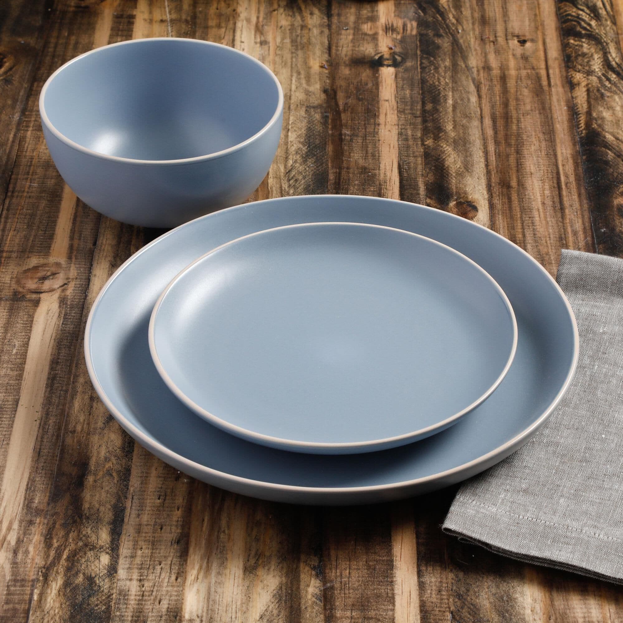 Gibson blue best sale dinnerware