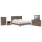 Ashley Elbrim 5-Piece King Bedroom Set in Brown with LED and USB Ports, , large