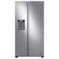 Samsung 22 Cu. Ft. Counter Depth Side by Side Refrigerator in Stainless Steel, , large