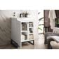 James Martin Vanities Alicante 24" Single Bathroom Vanity in Glossy White and Matte Black with 5 cm White Glossy Resin Top and Rectangular Sink, , large