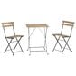 Timberlake 3-Piece Patio Folding Bistro Set in Brown and Black, , large