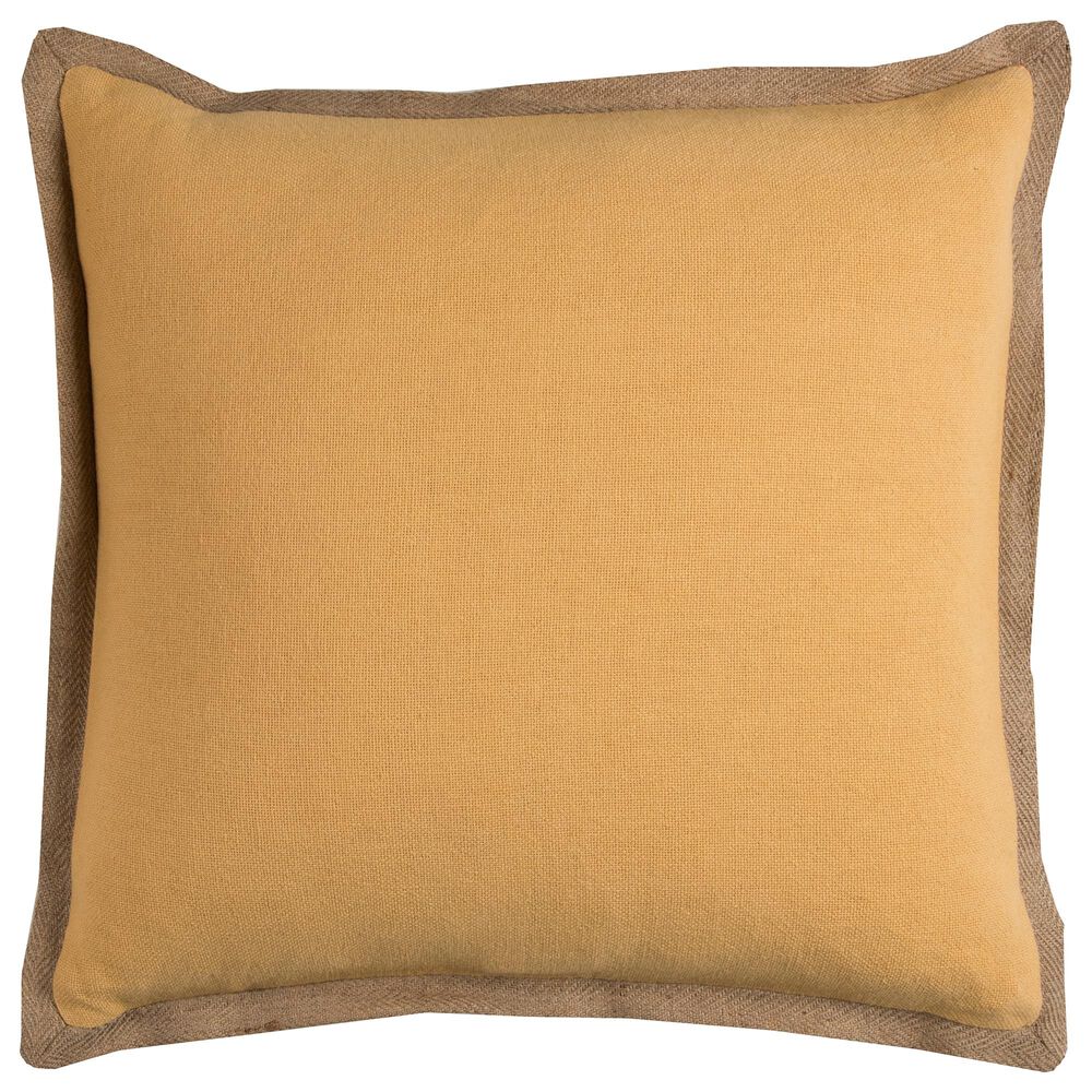Rizzy Home Solid 20" Pillow Cover in Yellow, , large