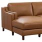Hydeline Bella 4 Piece Leather Sectional in Cognac, , large