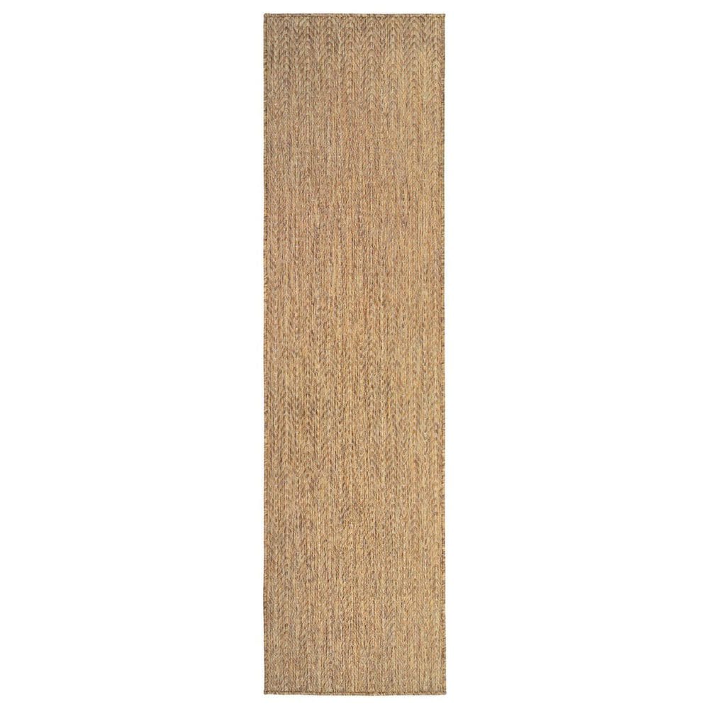 Nourison Horizon HOZ02 Natural 2&#39; x 6&#39; Indoor/Outdoor Runner, , large