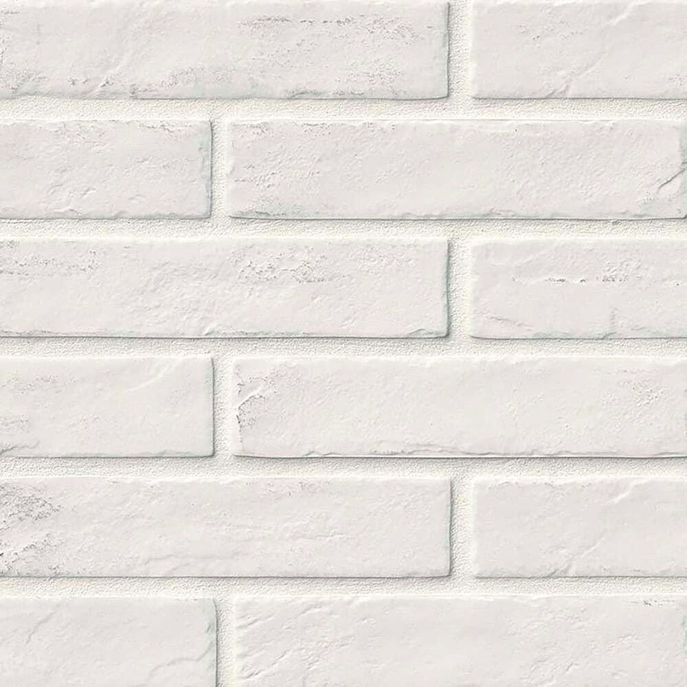 MS International Brickstone White 2" x 10" Porcelain Tile, , large