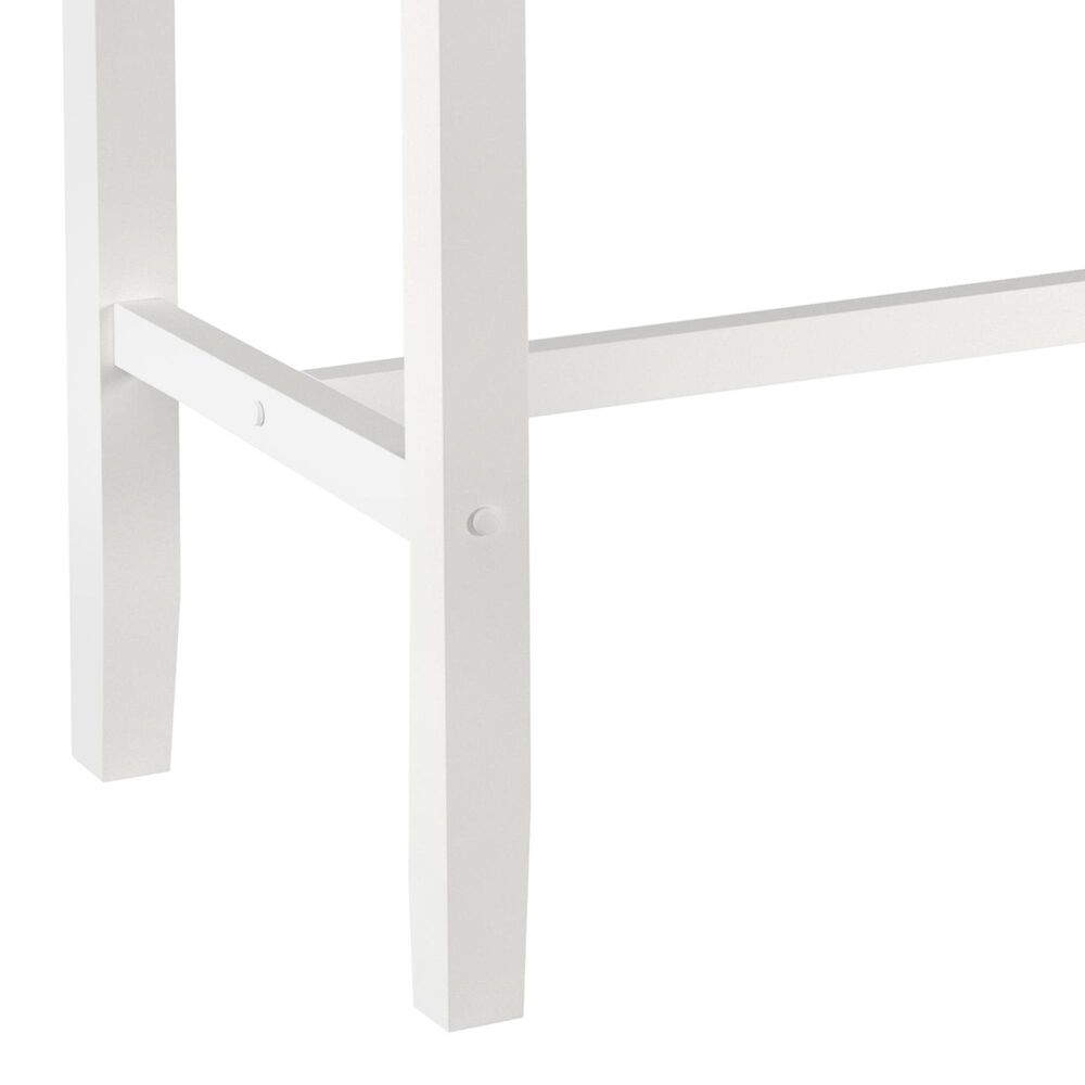 Linon Home Decor Claridge Bar Height Pub Table in Bright White - Table Only, , large