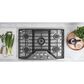 Cafe 2-Piece Kitchen Package with Matte White 30" Smart Built-In Convection Single Wall Oven and Stainless Steel 30" Gas Cooktop, , large