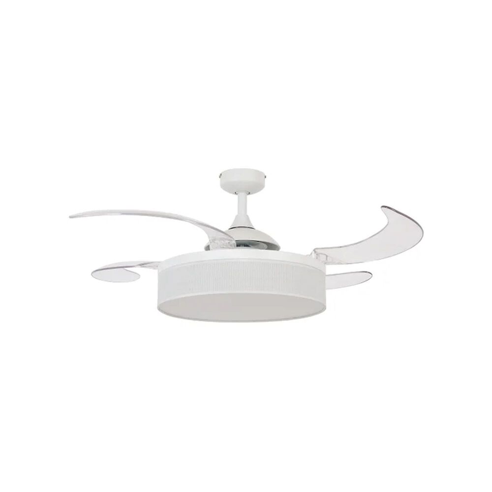 Beacon Lighting Fraser 48" Ceiling Fan with Light in White, , large