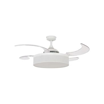 Beacon Lighting Fraser 48" Ceiling Fan with Light in White, , large